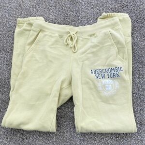Abercrombie & Fitch Kids Light Yellow Joggers